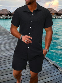 2-Piece Men's Outfit - Rafael-Black-S-State of Style