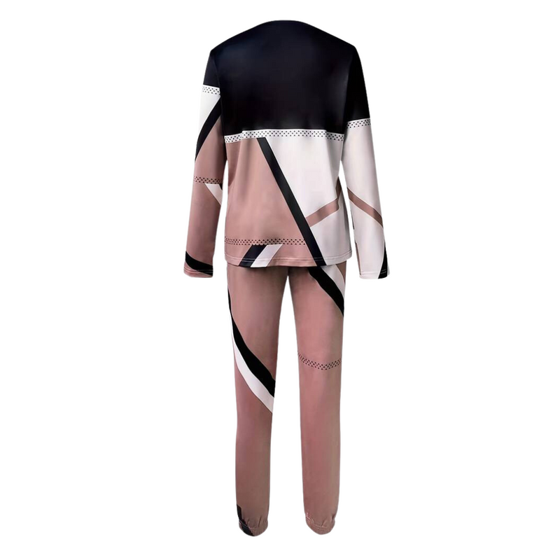 2-piece Set with O-neck and Long Pants - Sophie-Grey-S-State of Style