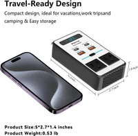 200W Car Inverter – DC 12V to 220V AC With USB-C & Fast Charger-200W-State of Style