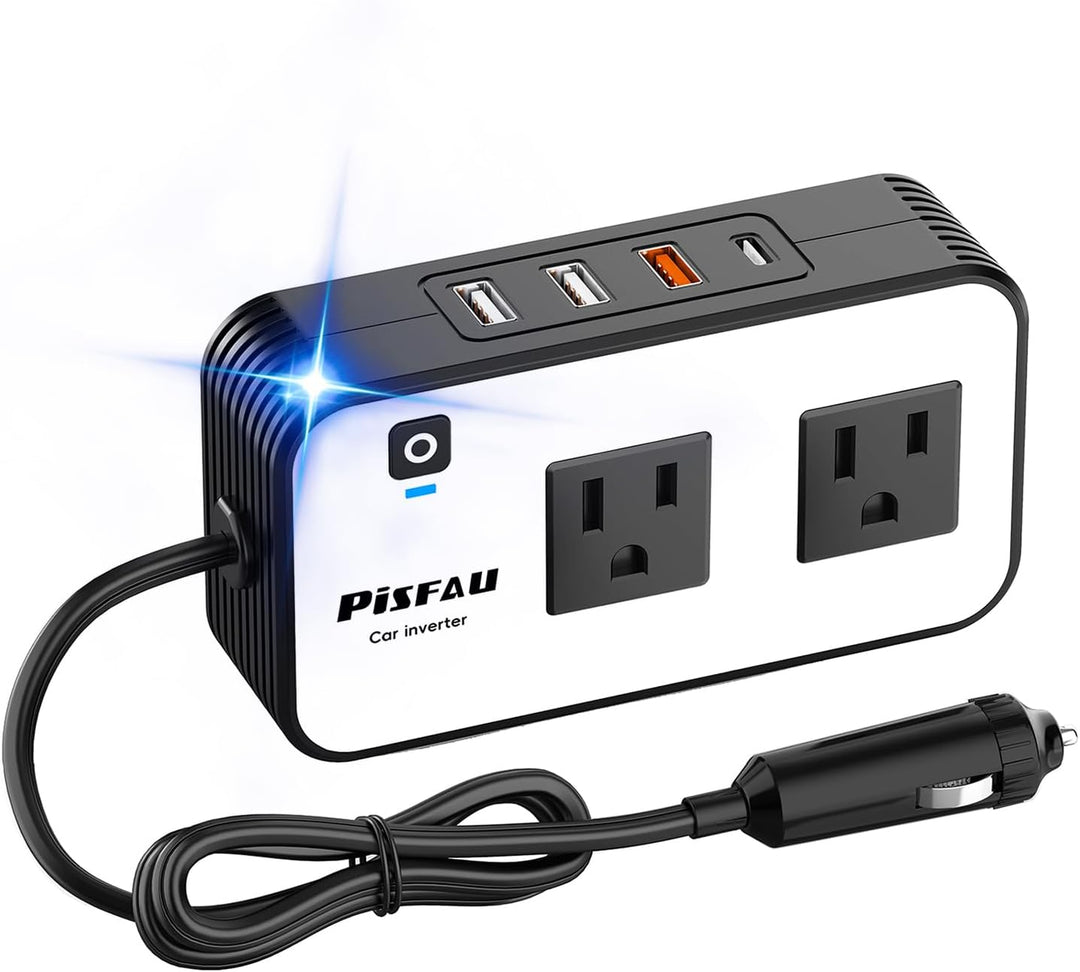 200W Car Inverter – DC 12V to 220V AC With USB-C & Fast Charger-200W-XS-State of Style
