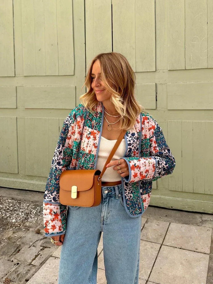 Reversible Patchwork Jacket for Women – Liora