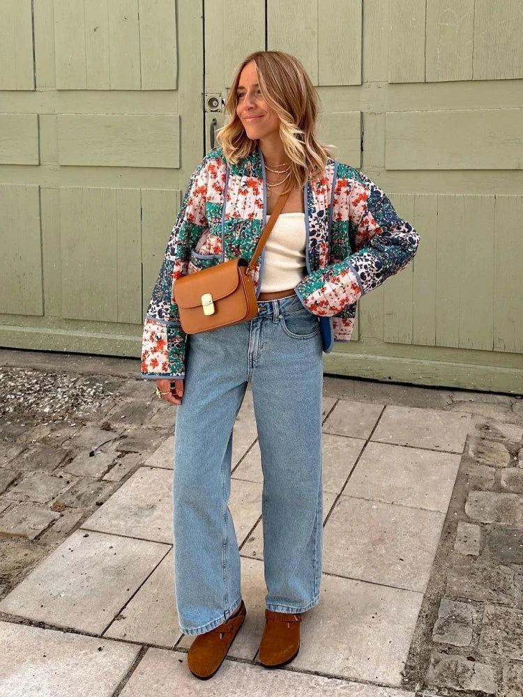 Reversible Patchwork Jacket for Women – Liora