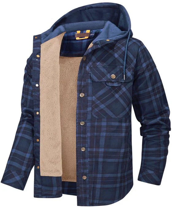 Men's outdoor jacket checked with insulation & water-repellent coating – Ragnar