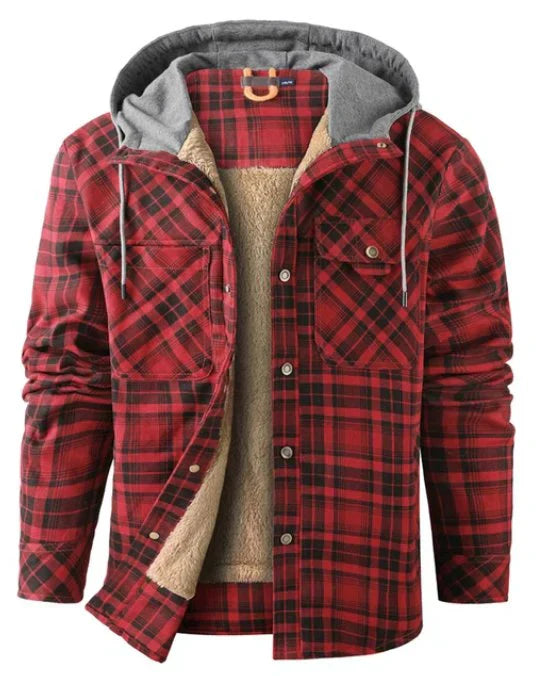 Men's outdoor jacket checked with insulation & water-repellent coating – Ragnar