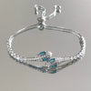 Silver Snake Bracelet with Zirconia - Lyra