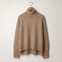 Luxurious cashmere roll-neck jumper for women – Amira Autumn Magic Edition