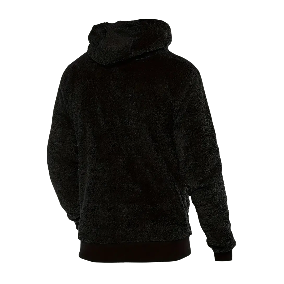 Men's hoodie lined with plush & hood - Emil