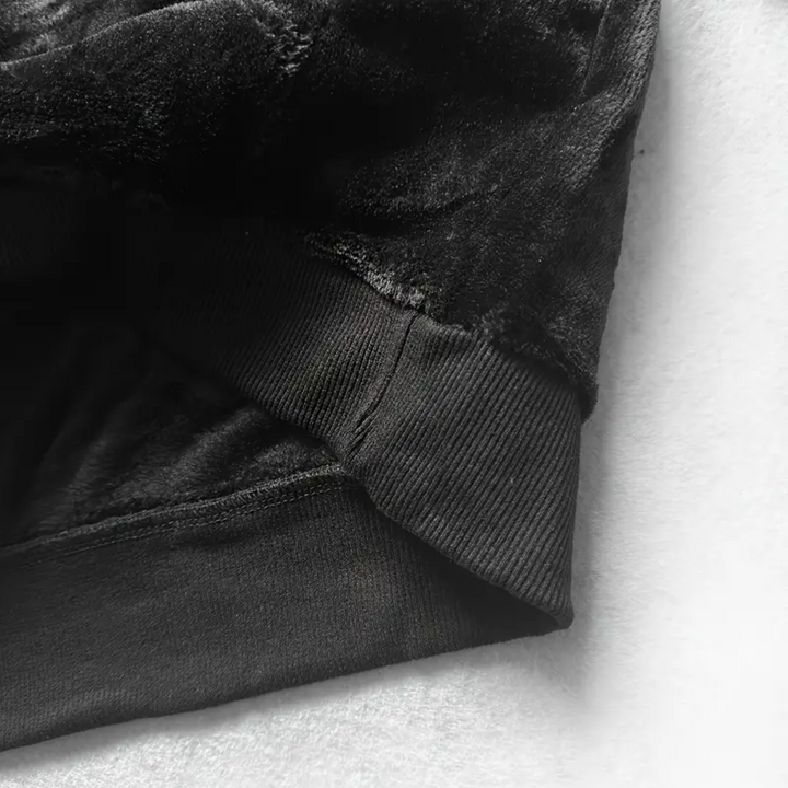 Men's hoodie lined with plush & hood - Emil