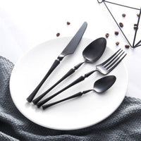 24-Piece Stainless Steel Cutlery Set – PureSet-Silver-State of Style