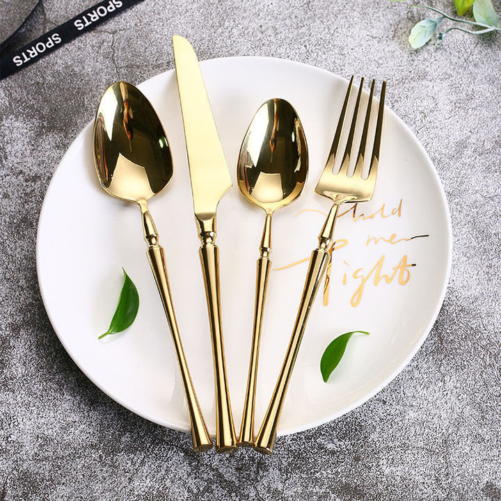 24-Piece Stainless Steel Cutlery Set - PureSet-Silver-State of Style