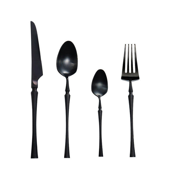 24-Piece Stainless Steel Cutlery Set – PureSet-Silver-State of Style