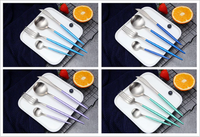 24-Piece Stainless Steel Gold-Silver Luxury Cutlery Set – RoyalGlow-Black-State of Style