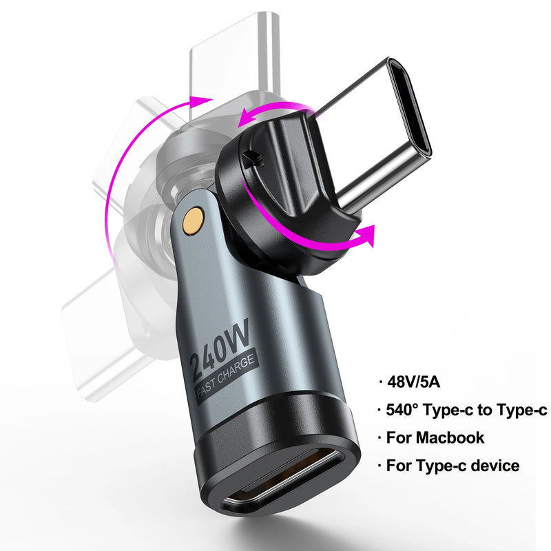 240W USB-C to USB-C Rotating Fast Charge Adapter – Buy 1, Get 1 FREE-State of Style