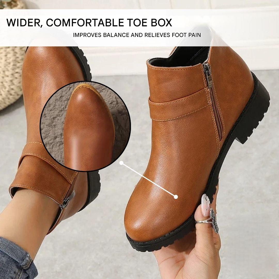 Ladies' autumn ankle boots with ergonomic sole – Alessia