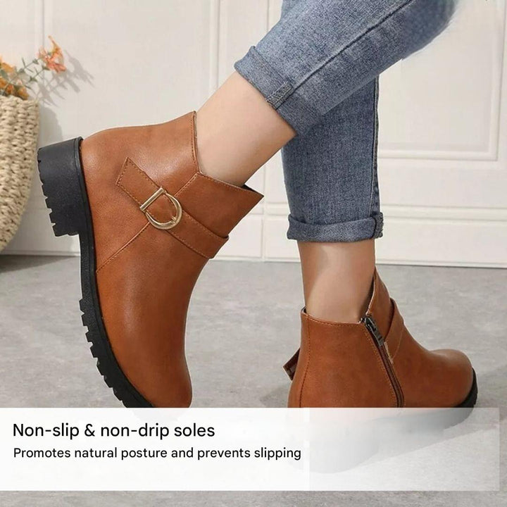 Ladies' autumn ankle boots with ergonomic sole – Alessia