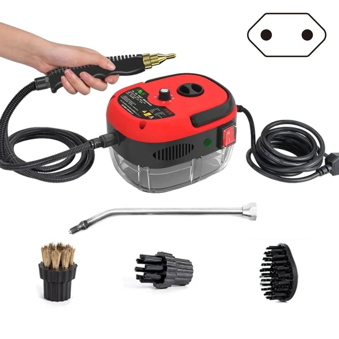 2500W HIGH-PRESSURE STEAM CLEANER - 6 SETTINGS FOR HOME & KITCHEN-Red-State of Style