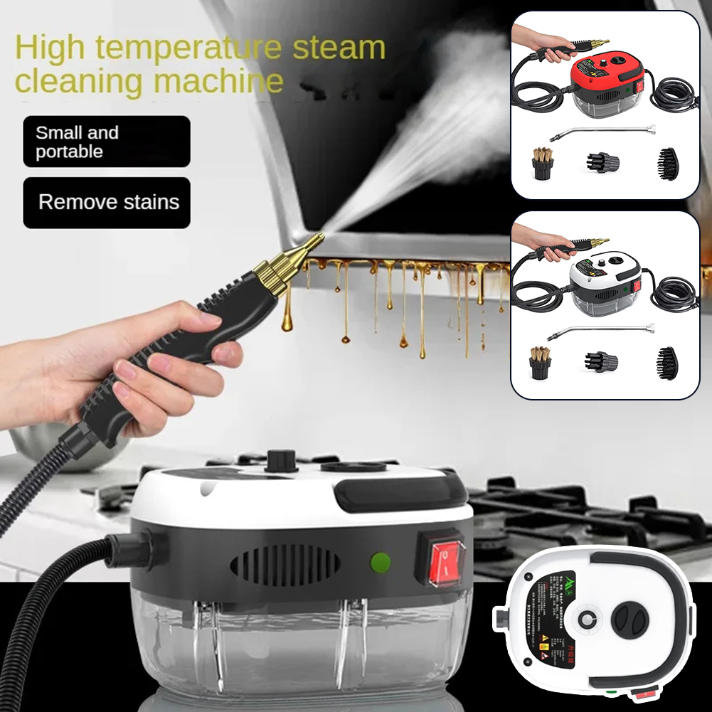 2500W HIGH-PRESSURE STEAM CLEANER - 6 SETTINGS FOR HOME & KITCHEN-White-State of Style