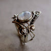 Stylish Vintage Moonstone Ring - Clara