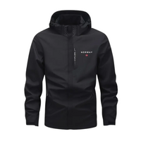 Men's outdoor jacket lightweight & breathable with removable hood – Elian
