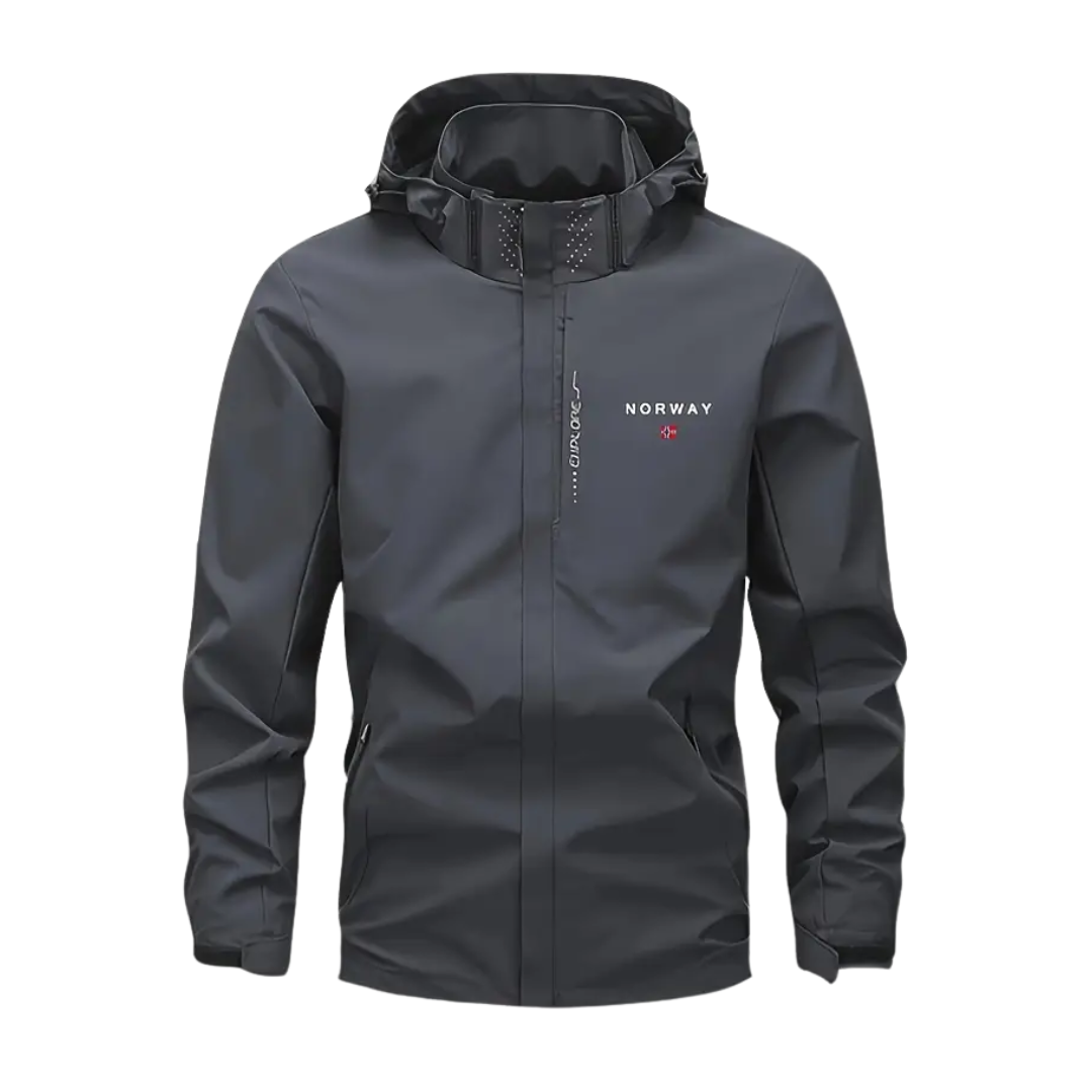 Men's outdoor jacket lightweight & breathable with removable hood – Elian