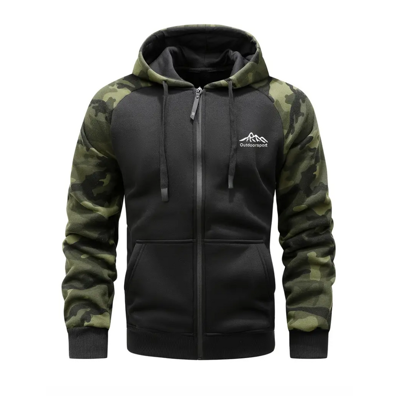 Warm and Comfortable Men's Camo Fleece Jacket - Ethan