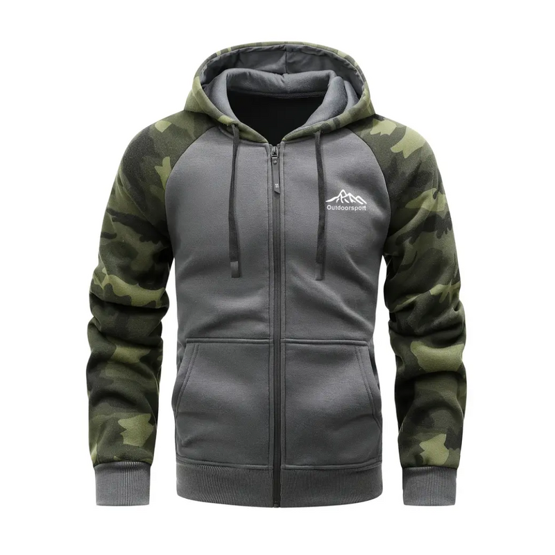 Warm and Comfortable Men's Camo Fleece Jacket - Ethan