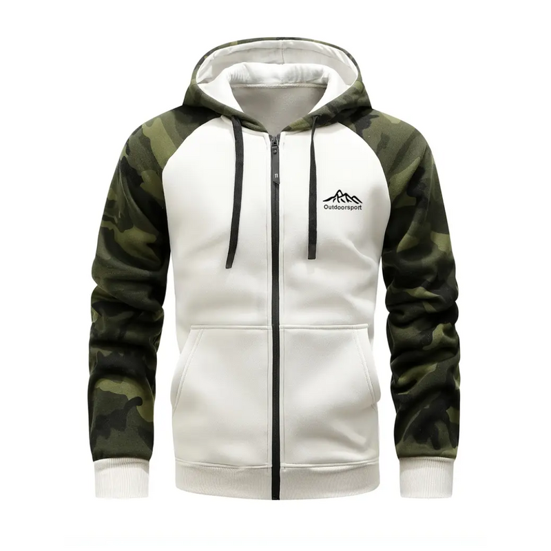 Warm and Comfortable Men's Camo Fleece Jacket - Ethan