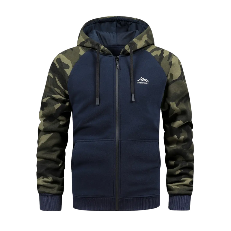 Warm and Comfortable Men's Camo Fleece Jacket - Ethan
