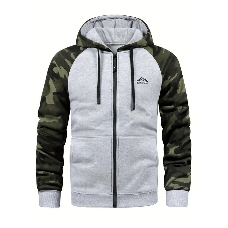 Warm and Comfortable Men's Camo Fleece Jacket - Ethan