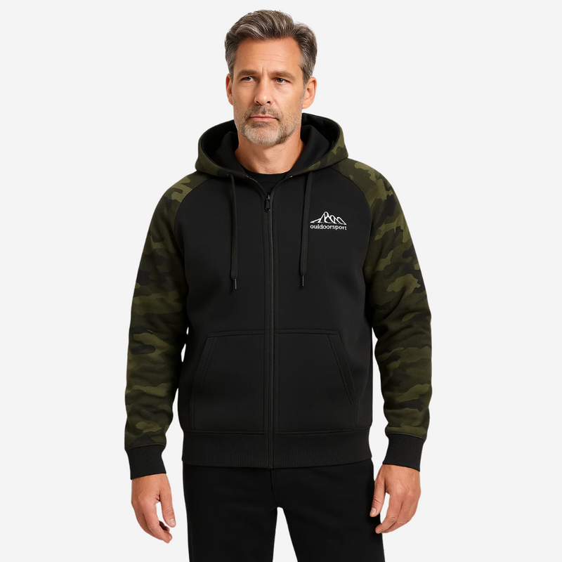 Warm and Comfortable Men's Camo Fleece Jacket - Ethan