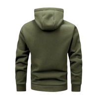 Men's fleece jacket with hood & zip – Sören