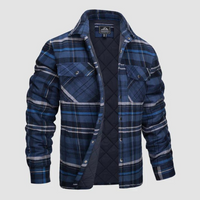 Men's checkered lumberjack jacket with warm lining – Magnus