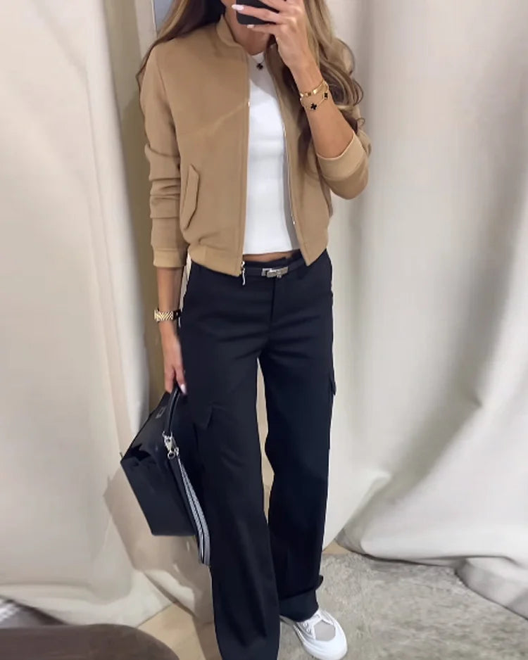 Fashionable Women's Bomber Jacket – Léonie