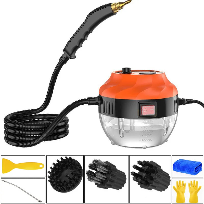 2800W HIGH-PRESSURE STEAM CLEANER - HOME APPLIANCE FOR KITCHEN AND CAR-Orange-State of Style