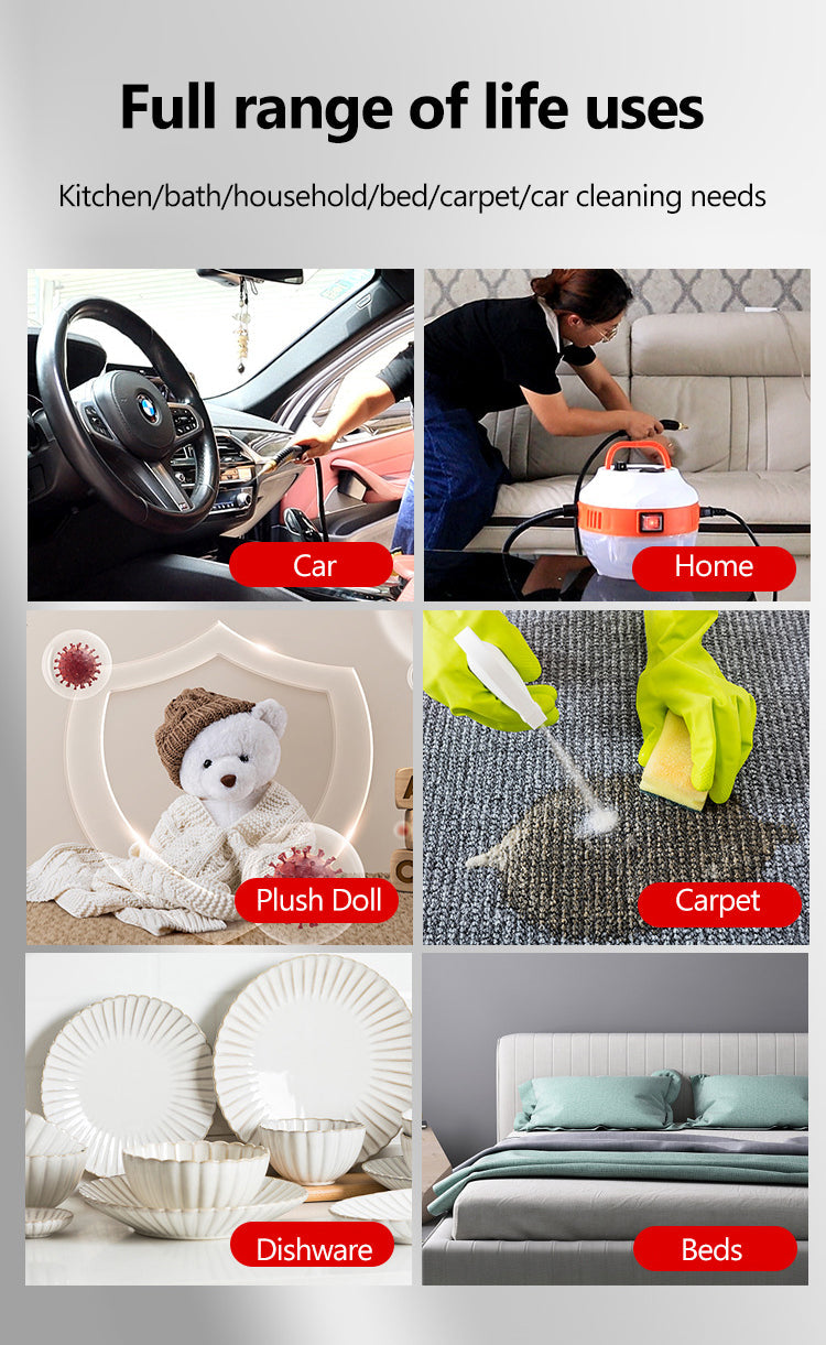 2800W HIGH-PRESSURE STEAM CLEANER - HOME APPLIANCE FOR KITCHEN AND CAR-Orange-State of Style