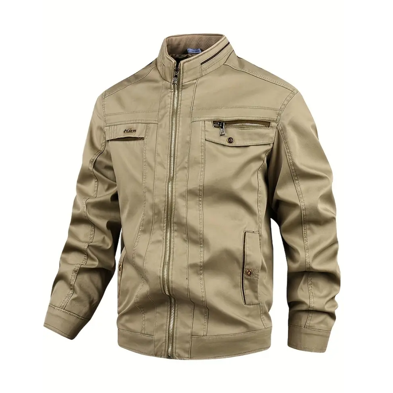 Men's cotton jacket windproof & water-repellent in field look – Torin
