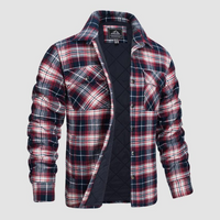 Men's checkered lumberjack jacket with warm lining – Magnus