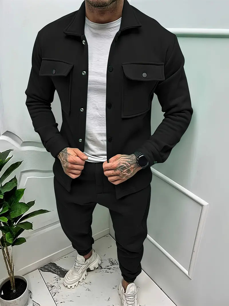 Cool Men's Set With Jacket And Trousers - Daan