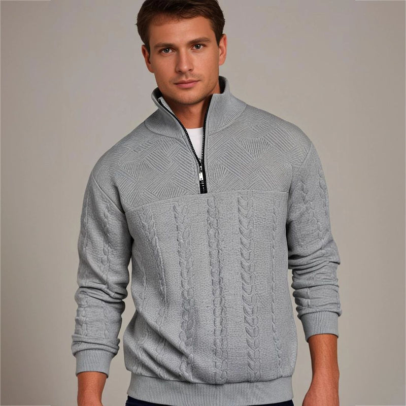 Men's pullover with cashmere merino wool – Autumn Magic Severin