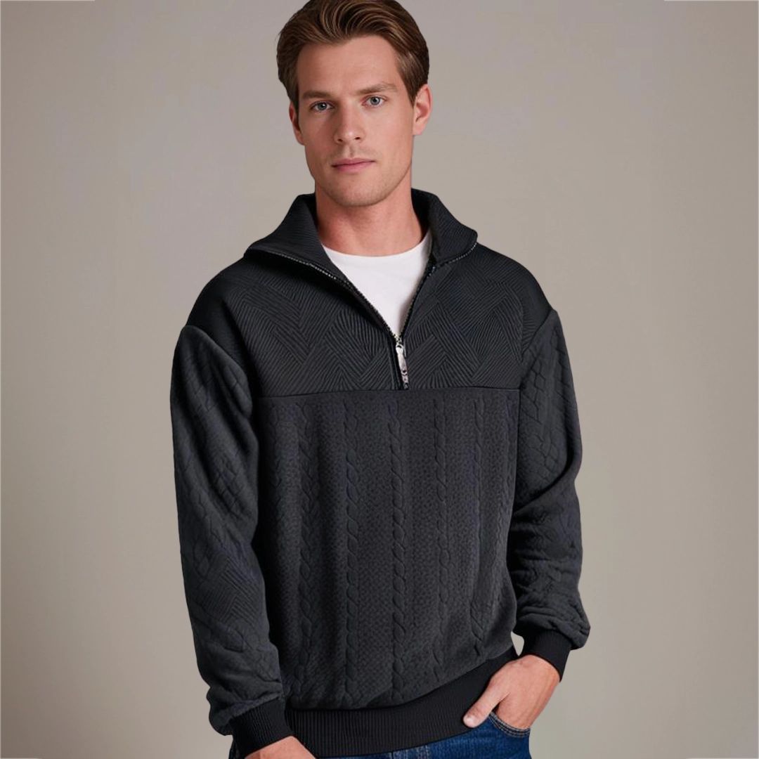 Men's pullover with cashmere merino wool – Autumn Magic Severin