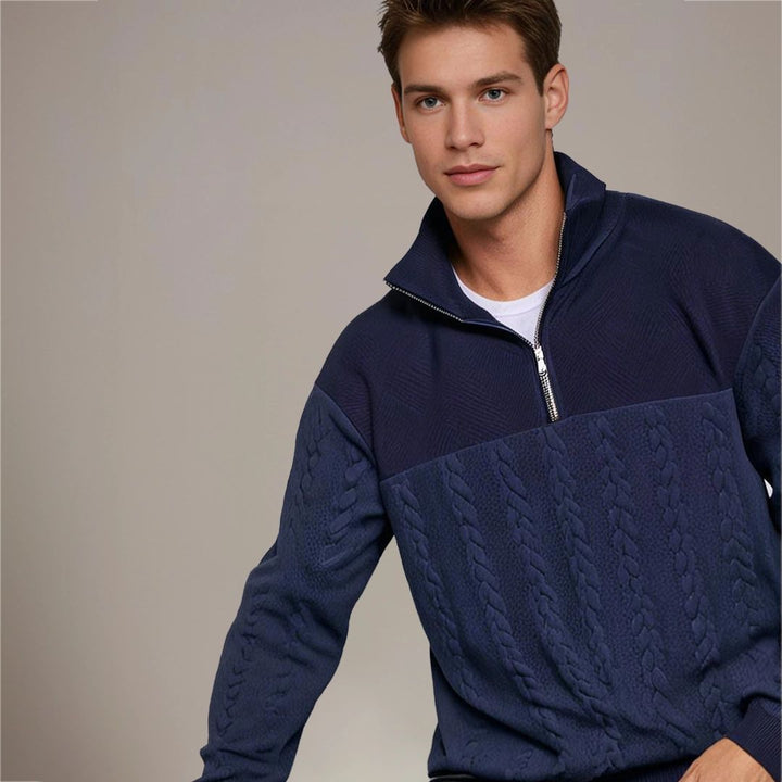 Men's pullover with cashmere merino wool – Autumn Magic Severin
