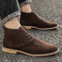Stylish Men's Lace-Up Shoes in PU Suede - Luca
