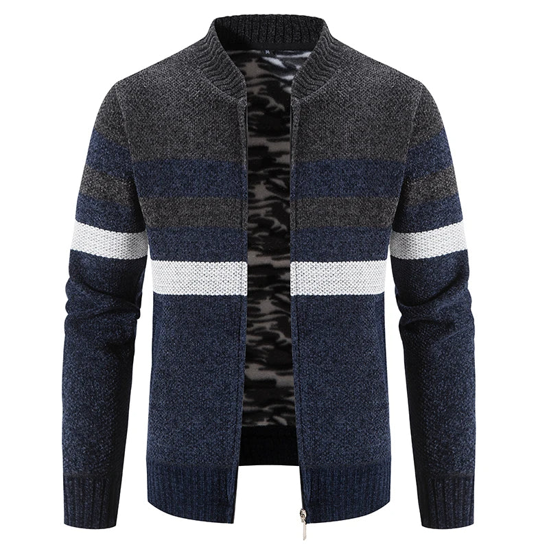 Men's Striped Autumn Cardigan – Tobias