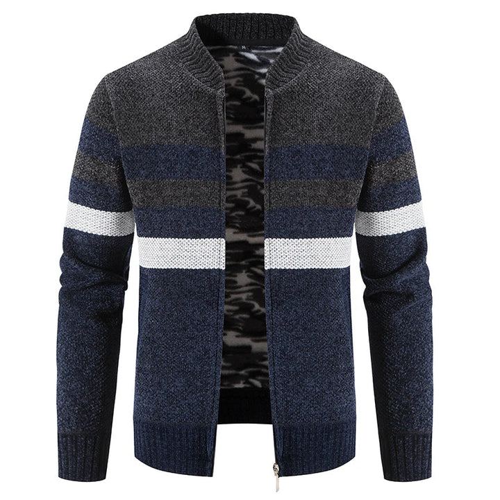 Men's Striped Autumn Cardigan – Tobias