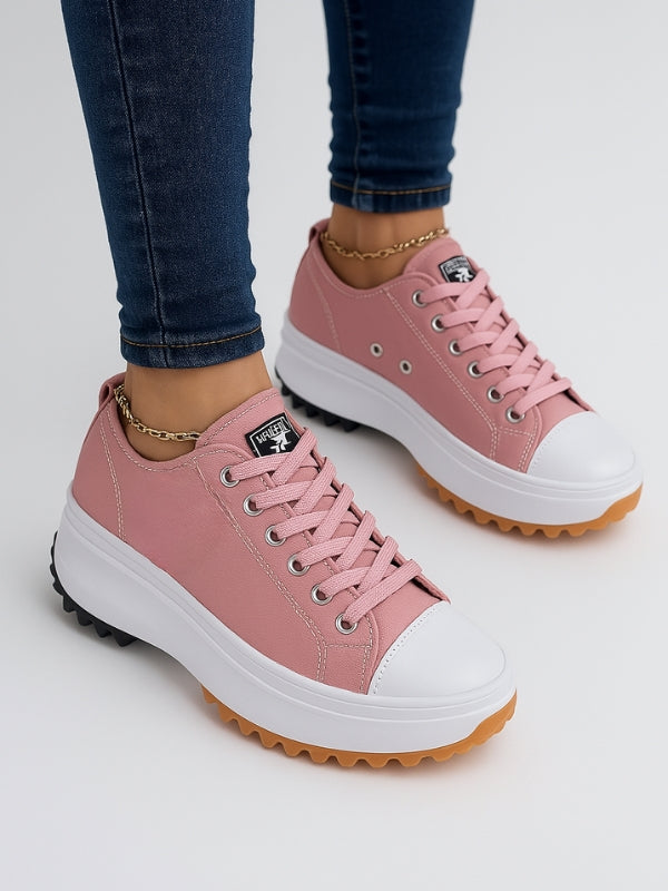 Platform sneakers with heel – Dalia