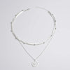 SILVER TRIPLE CHAIN NECKLACE