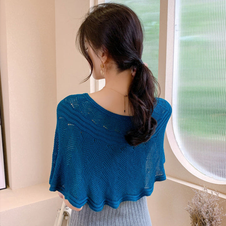 Ladies' Ice Silk Scarf with Knit & UV Protection - Amira