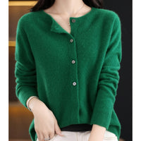 Ladies' Round Neck Cardigan – Amalia Autumn Enchantment