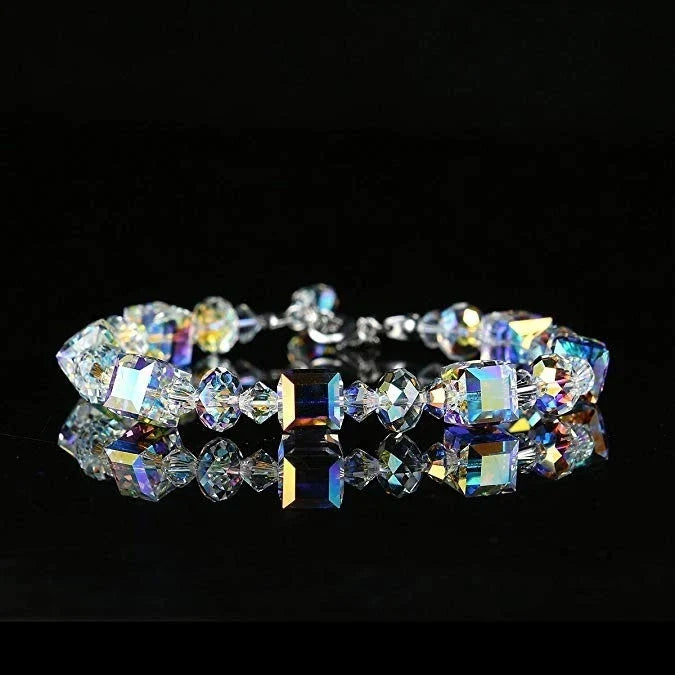 Versatile Cubic Crystal Bracelet