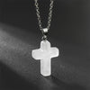 Natural Gemstone Cross Necklace - Seraphina